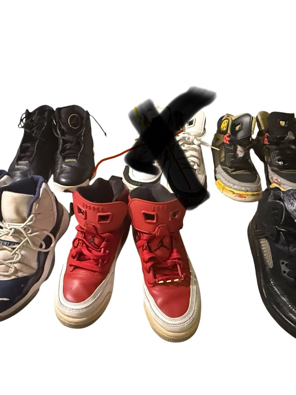 Jordan Kids  Sneaker lot of five pairs see description (women’s 6.5-7)